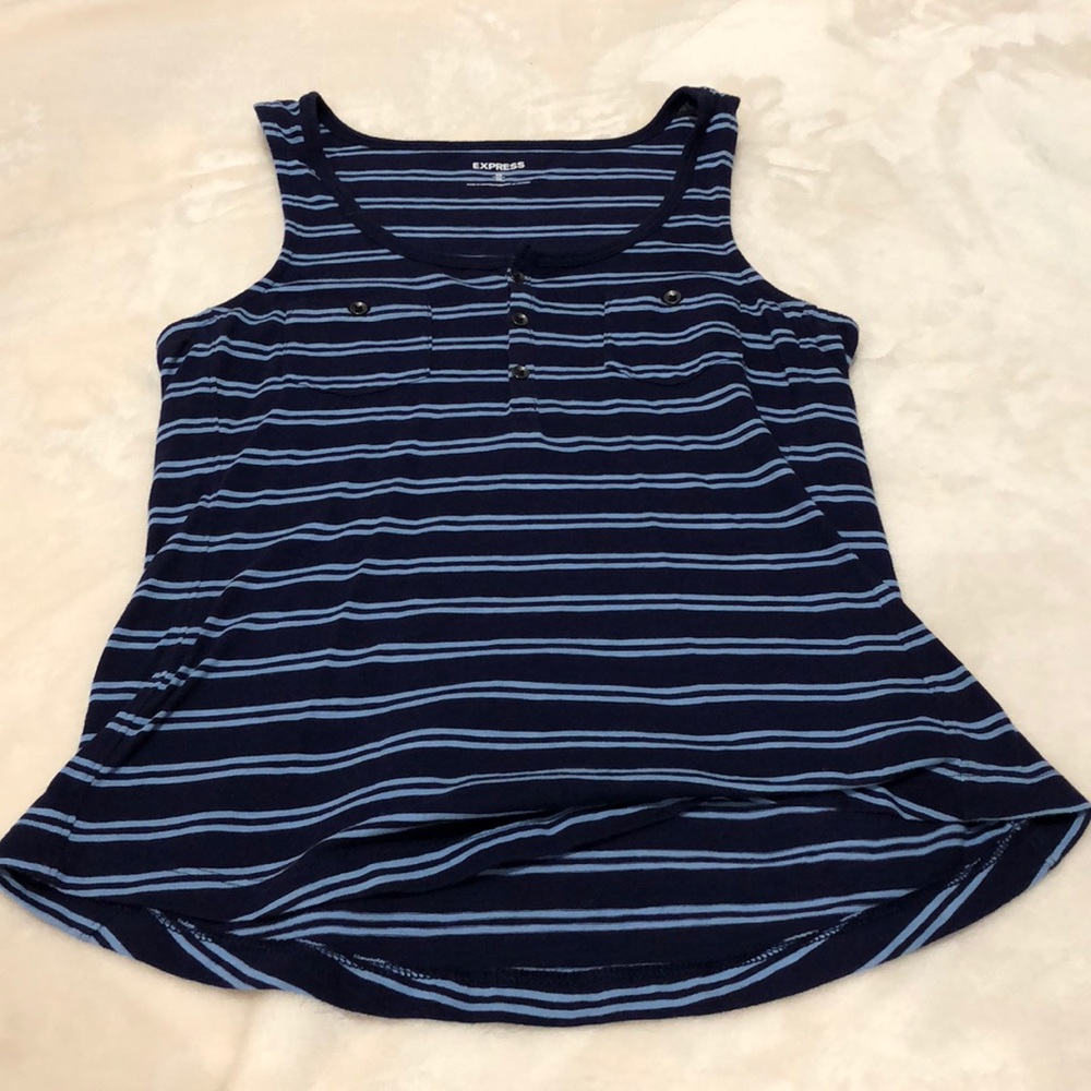 Blue Striped Tank